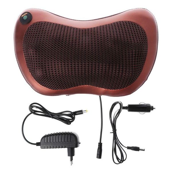 

electric massagers massage pillow lumbar neck back kneading shiatsu massager cushion heat car home eu/us plug ju28 21 drop