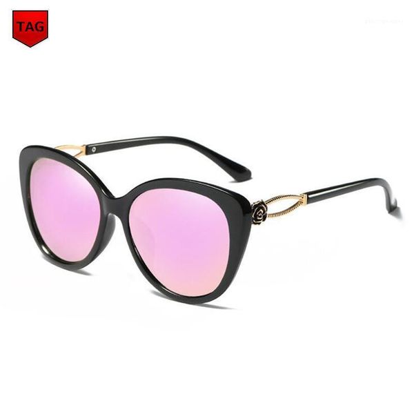 

sunglasses 2021 butterfly women polarized brand big frame leisure retro designer glasses classic style goggles girls eyewear, White;black