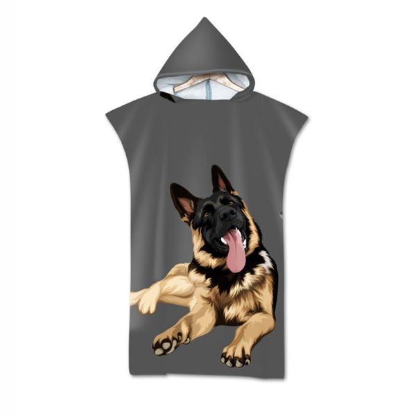 

towel animal dog pet hooded bath for adults wearable beach robe bathroom summer outdoor women man bathrobe shower towels