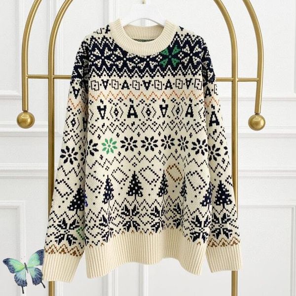 

men's sweaters ader error full print christmas tree logo men women adererror pullovers, White;black