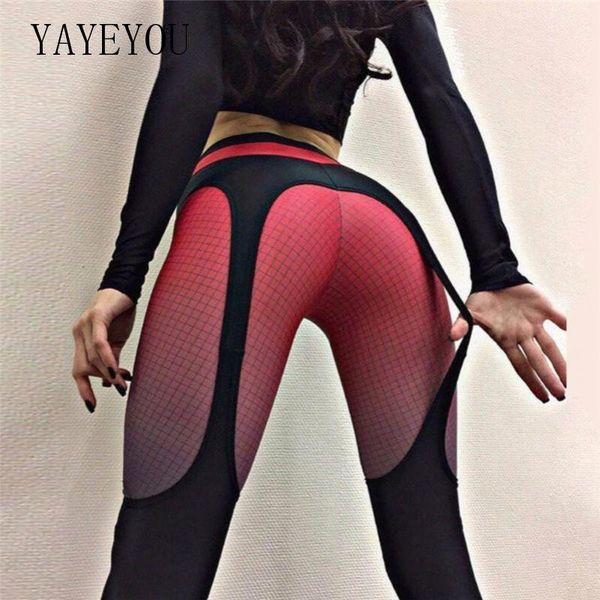 

women's leggings 2021 spring and summer running pants high waist sports casual push up tight red black