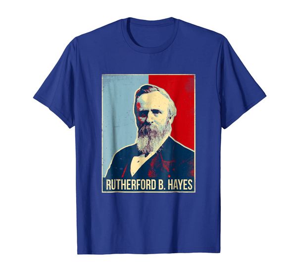 

rutherford b. hayes president tshirt, White;black