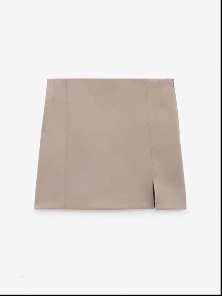 

spring youth sweet high women skirt waist split mini, Black