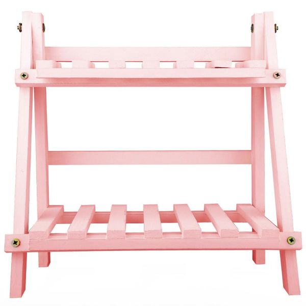 

2-tier wooden plant stand flower pot display rack shelf durable storage bonsai holder organizer for indoor outdoor patio shade