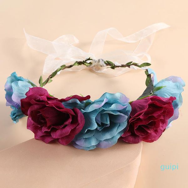 

hair clips & barrettes garland women crown wedding accessories engagement ornament bridal wreath trendy floral festival headbands corolla, Golden;silver