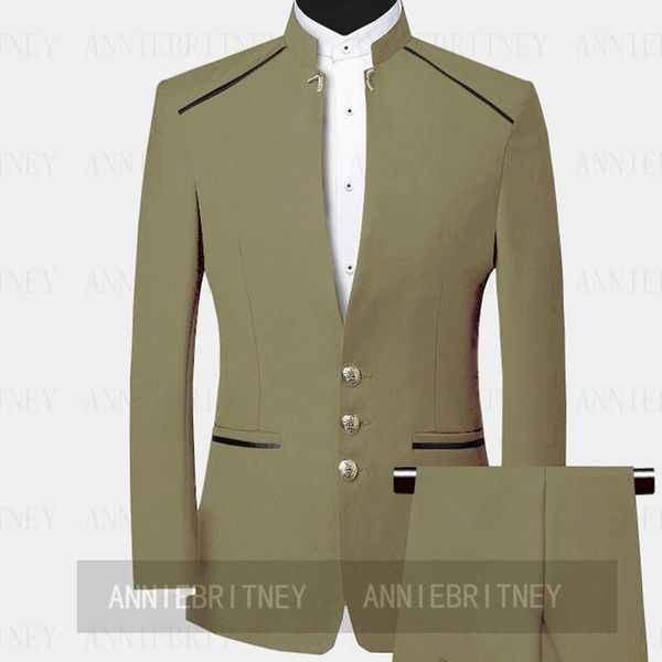 

men's suits & blazers (jacket+pants) handsome england style 2 piece groom tuexdos for wedding formal prom suit party evening blazer cus, White;black