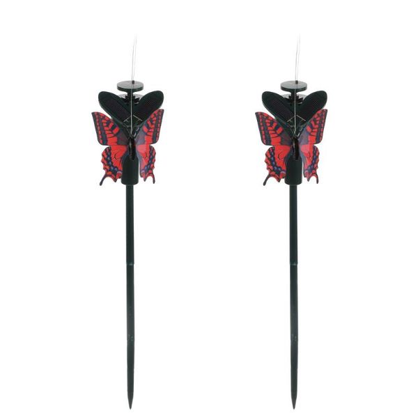 

cat toys 2pcs solar stakes yard garden decoration (random color)