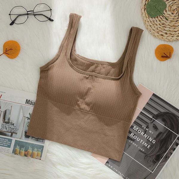 

bustiers & corsets chrleisure seamless lace crop womens wireless thin summer tube bralette solid color breathable camisole, Black;white