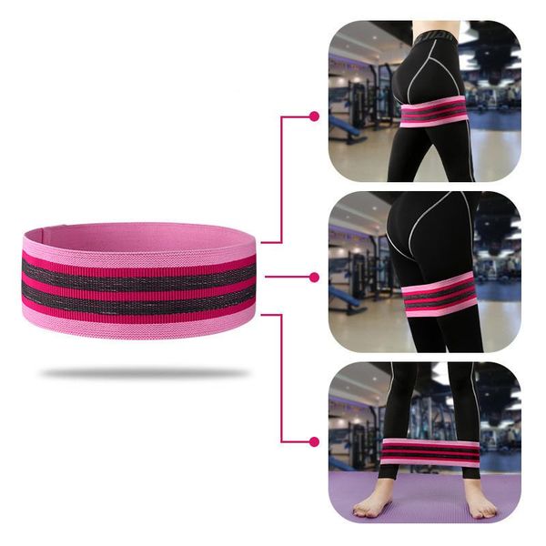 

high elastic resistance belt fitness tension hip training squat stretch beautiful bands