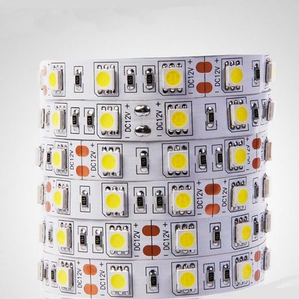 

led strip smd 5m 300led 60led/m cool white/warm white flexible ribbon non-waterproof indoor decoration lamp strips