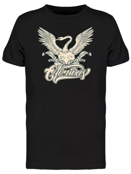 

swan glorious tee men's -image by shutterstock, White;black