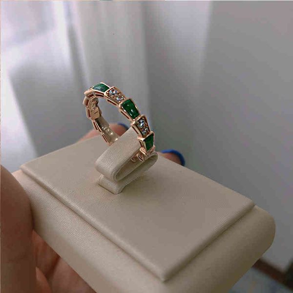 

creative fashion trendsetter b family snake bone ring 925 silver