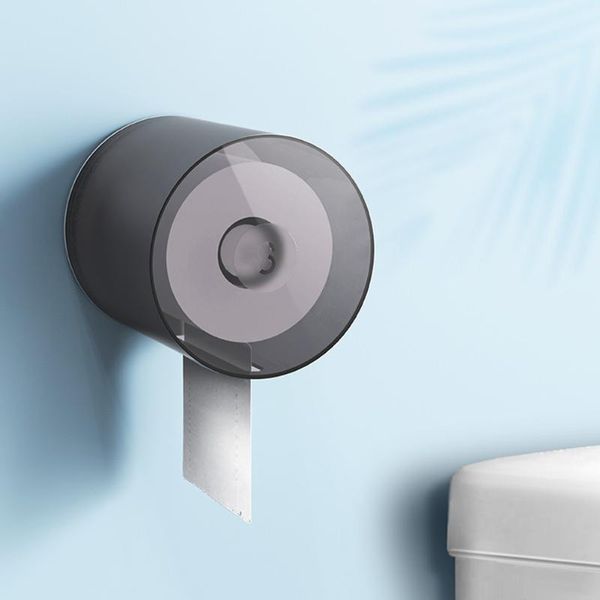 

punch-living room organizer frosted cylinder desktissue box wall mounted toilet abs waterproof holder home bathroom boxes & napkins