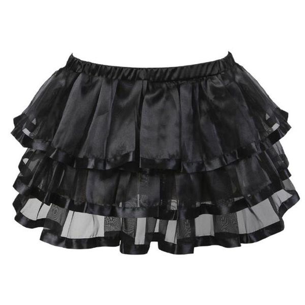 

skirts plus size ruffled gothic women high waist victorian asymmetrical vintage steampunk skirt tulle party mini black