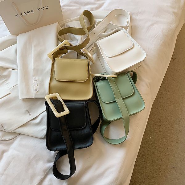 

mini pu leather crossbody bag for women 2021 summer fashion shopper trends shoulder phone purses and handbags green