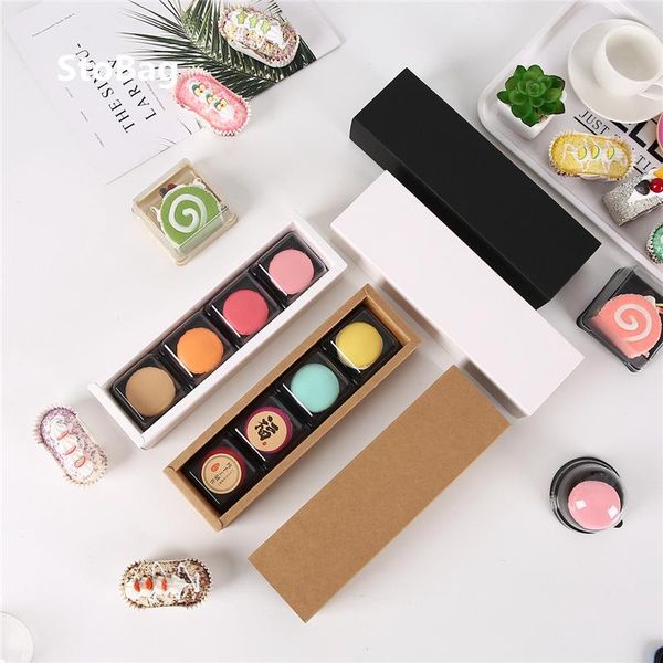 

gift wrap stobag 10pcs drawer type 4 pack macarons pastry box cage baking cookies cookie handmade biscuit part gaft