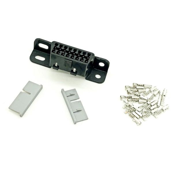 

16pin female connector obd 2 adapter diagnostic interface ii wire sockets tools