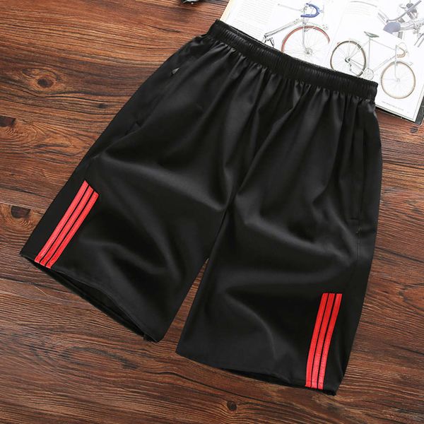 

men's shorts summer men's pants sports casual capris loose thin quick dry beach shorts, White;black