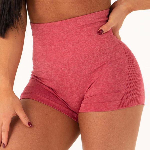 

women's shorts high waist seamless gym shorts fitness yoga scrunch butt spandex pink workout legging g7rk, White;black