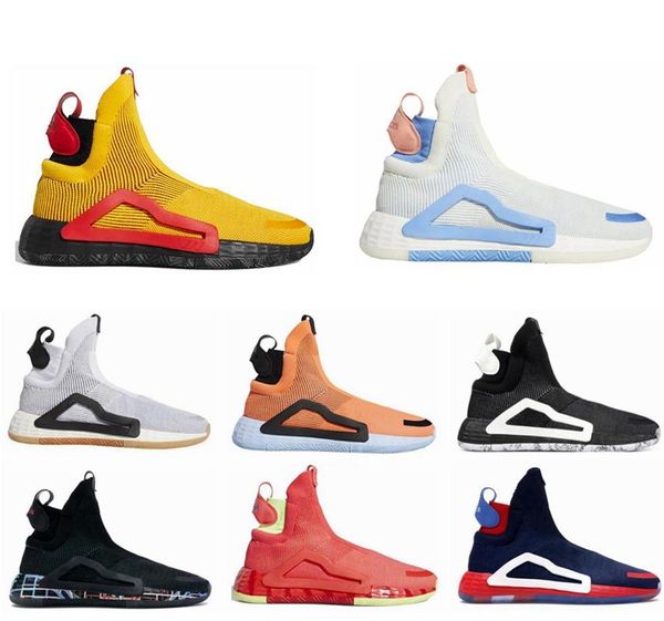 

shock red basketball shoes n3xt l3v3l core black cream white bahia light blue bold gold mens sneakers donovan mitchell sports trainers with