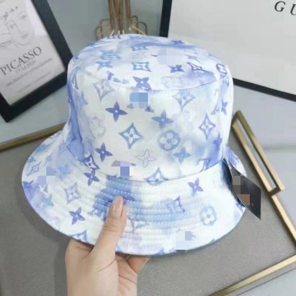 

2021 womens bucket hat designer cap fisherman hats mens buckets caps fashion stingy brim casquette casual fitted sunhat luxurys design a1, Blue;gray