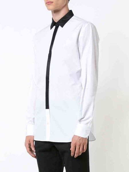 

men's casual shirts roupa masculina bigbang moda fina gd, camisa de personalida e costura, roupa cabelo plus size, traje cantor 03ya, White;black