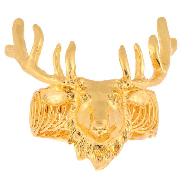 

curtain & drapes 1pc deer horn shape buckles strap accessories for home golden