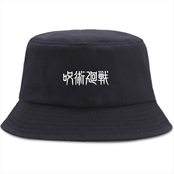 

gojo jujutsu kaisen print bucket hat women fashion fishing bob hats for men harajuku sunscreen sun mens fisherman cap, Blue;gray