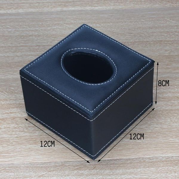

leather square tissue box modern cover paper home car napkins holder case organizer decoration tools boxes &