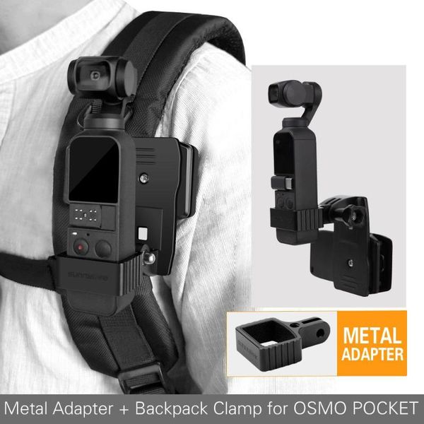 

aluminum alloy adapter kit backpack bracket clamp clip mount for dji osmo pocket gimbal camera metaladapte r29 stabilizers