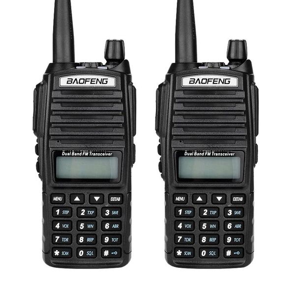 

walkie talkie 2pcs uv-82 baofeng 136 - 174mhz, 400 520mhz portable two way radio