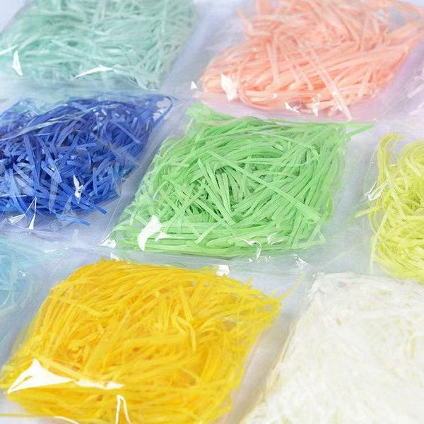 

gift wrap colorful lafite shredded paper wedding and party supplies sugar chocolate box filled with decorative