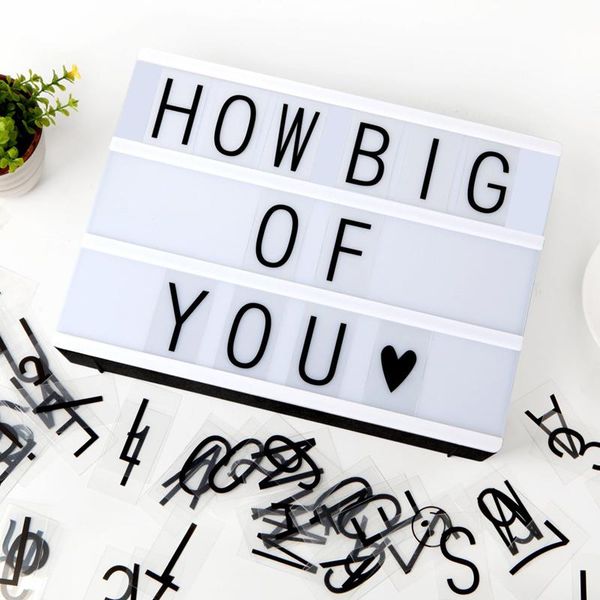 

night lights 3kinds of card forled combination light message board usb/battery powered table desk lamp diy letters symbol cards decor