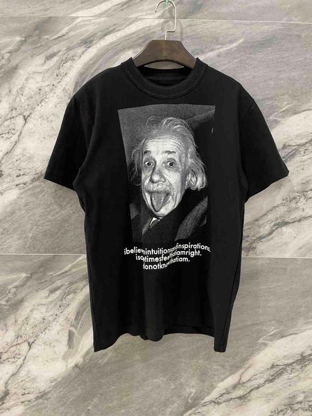 

women's t-shirt thick cotton round neck t-shirt, head print, women's custom niche design, White