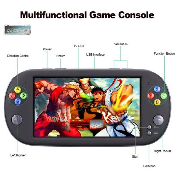 

portable game players 7 inch console handheld with 1500 retro mini games for neogeo arcade video snes 16 bit