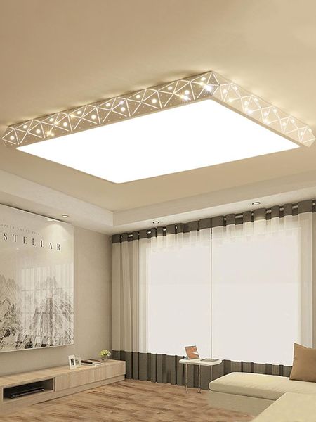 

ceiling lights lamp rectangular led creative living room diamond simple modern bedroom atmosphere home lighting
