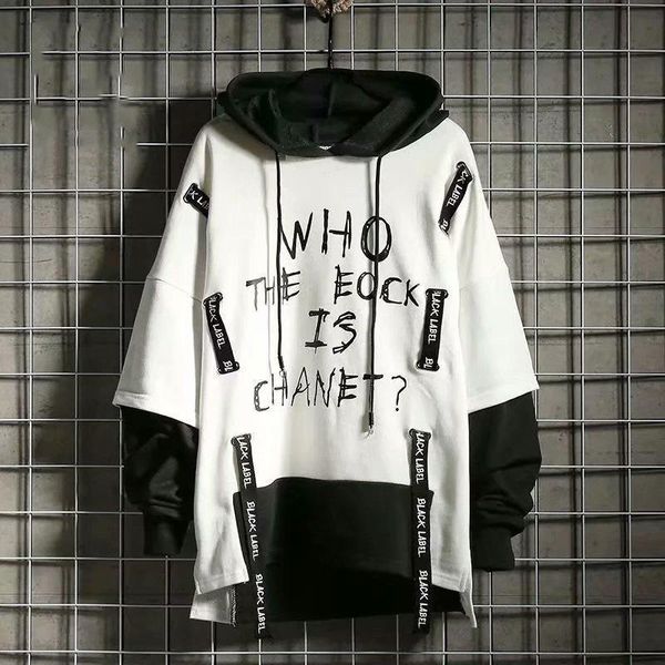 

men's hoodies & sweatshirts men casual spring autumn japan style streetwear sweatshirt male fashion hip hop pullover, Black