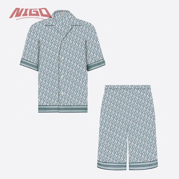 

men's polos nigo 21ss dr silk short sleeves tee suit #nigo11026, White;black