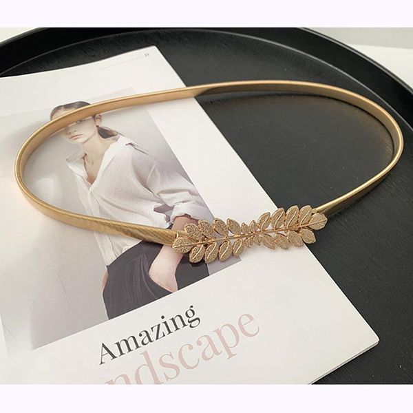 

belts 2021 fashion jewelry leaf chain belt accessories for women, Black;brown