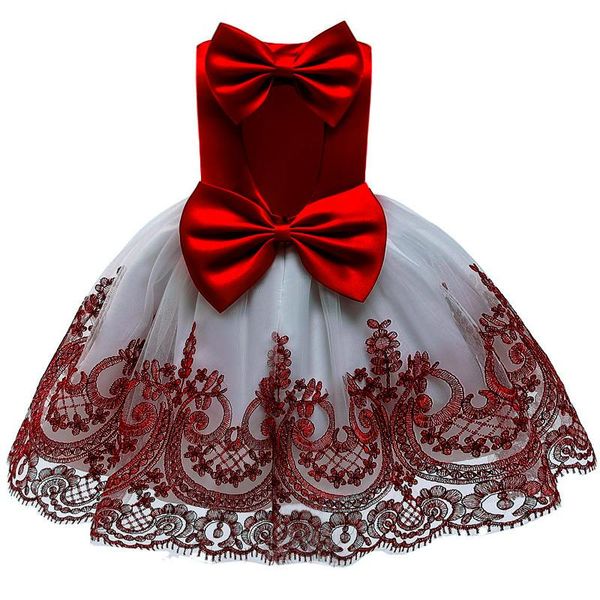 

girl's dresses arrival elegant sleeveless princess dress wedding flower girls girl christmas for birthday party, Red;yellow