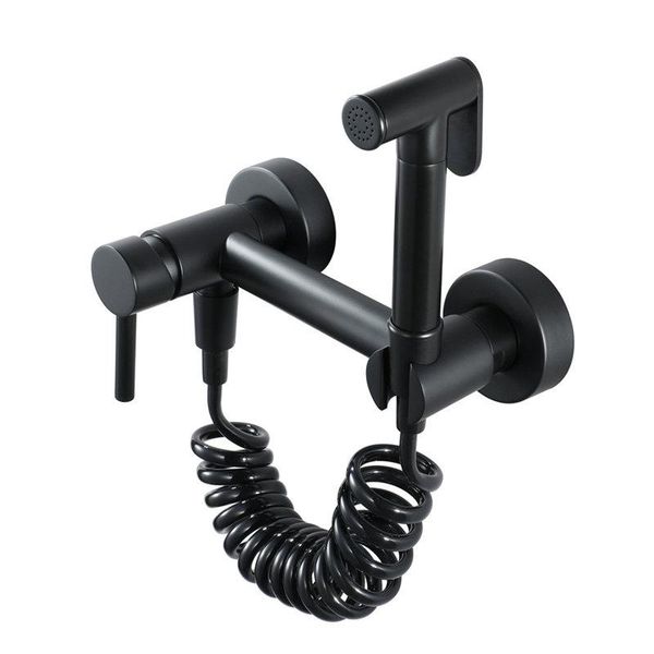 

bidet faucet total brass and cold bathroom toilet shower blow-fed spray gun nozzle black hardware faucets