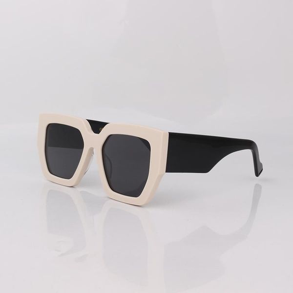 

sunglasses square ivory men fashion acetate women wide temples, White;black