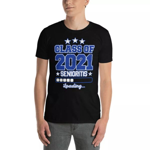 

class of 2021 senioritis cool back to school 2021 gifts t-shirt, White;black