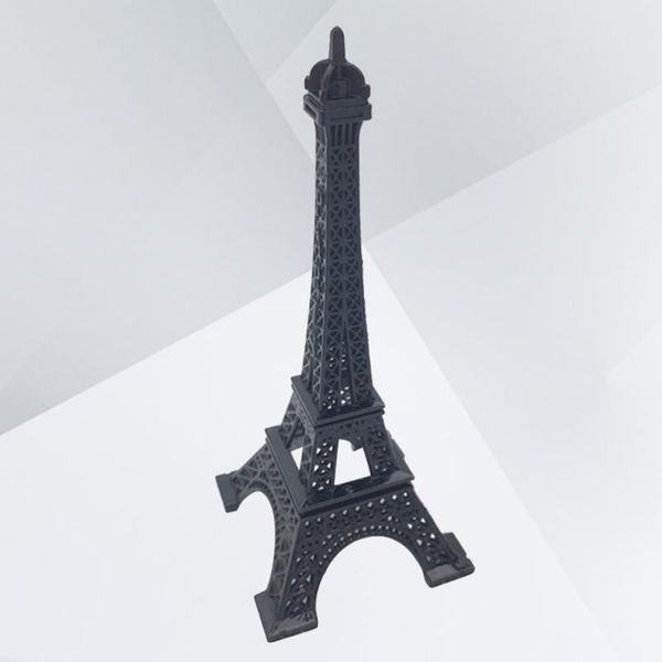 

decorative objects & figurines 18cm eiffel tower model metal centerpiece decoration po props for home or office decoration(black)