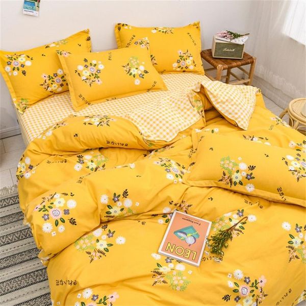 

bedding sets dense flowers set home textile double sheet luxury  king size bed linens duvet cover pillow case