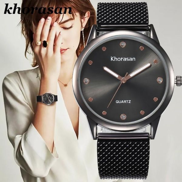 

wristwatches women's casual plastic strap band watch analog wrist watches alloy quartz female clock montre femme, Slivery;brown