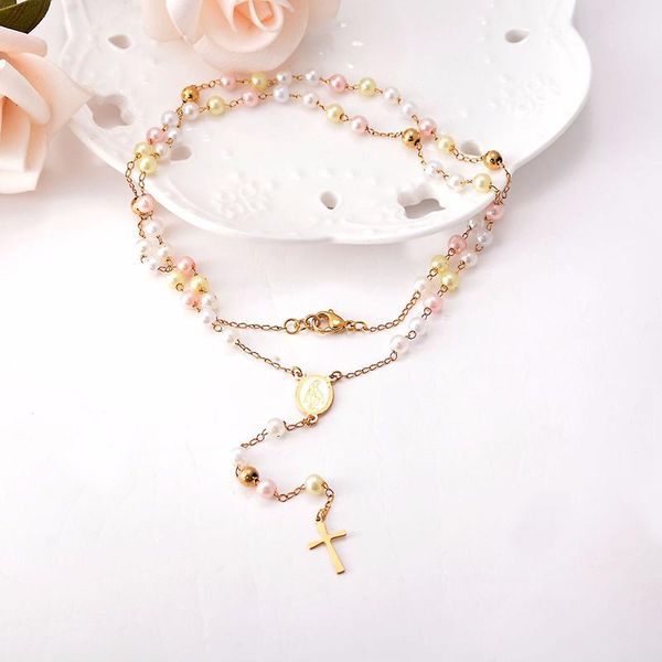 

chains wendyfo women fashion cross necklaces & pendants for ladies casual religious charm jewelry chain necklace female, Silver