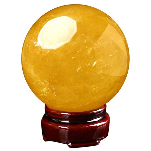 

decorative objects & figurines yellow crystal ball transfer lucky seven star array home el company decoration