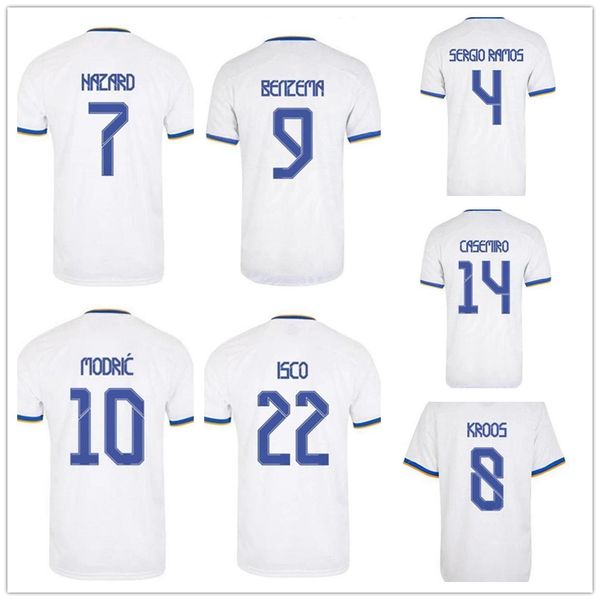 

20-21 customized 7 hazard thai quality soccer jerseys yakuda online store 10 modric 9 benzema 8 kroos 22 isco nacho 6 custom 11 bale wears, Black;yellow