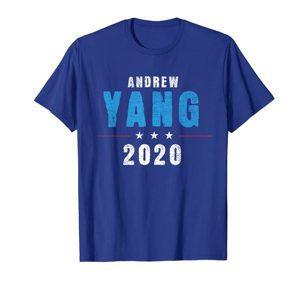 

andrew yang for president 2020 distressed t-shirt, White;black